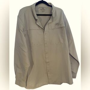 Realtree Fishing Shirt tan long sleeve Size XXL